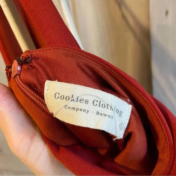 Cookies Clothing Company Hawaii‎ Romper Fall Flowy romper orange red rust - Picture 8 of 9